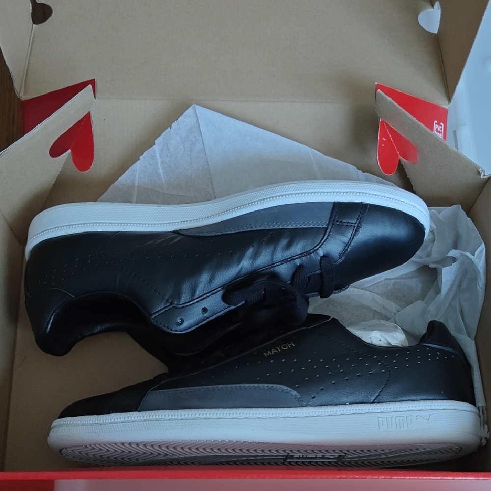 New Puma Match Leather Tennis Sneakers